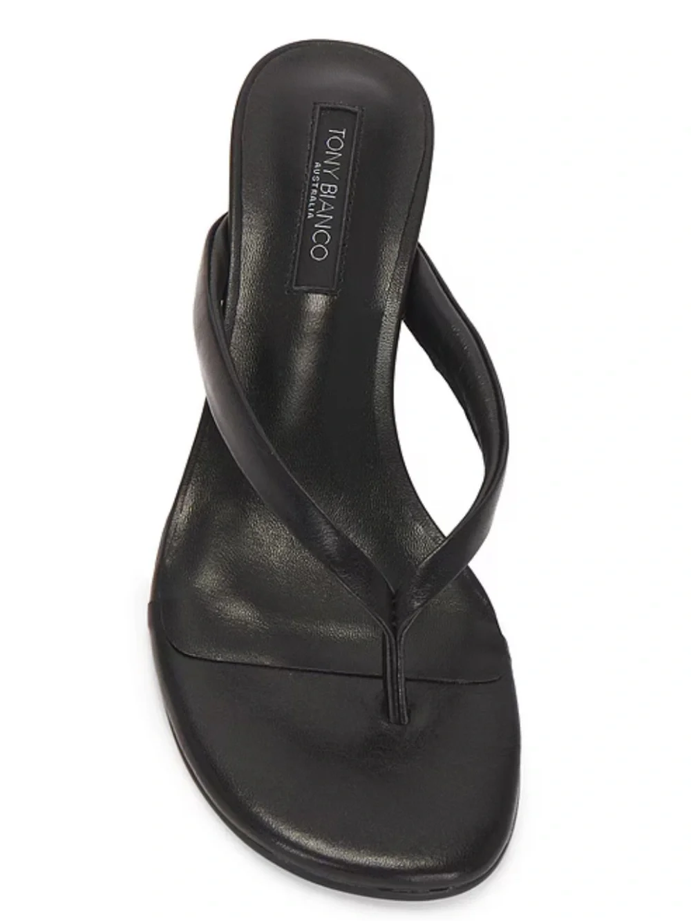 Tony Bianco Edgy Sandals wedges Black Vintage Thongs shoes Revolve Sz 7